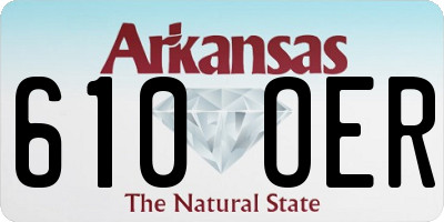 AR license plate 610OER