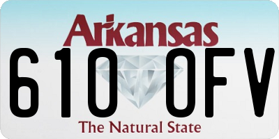 AR license plate 610OFV