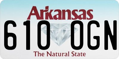 AR license plate 610OGN