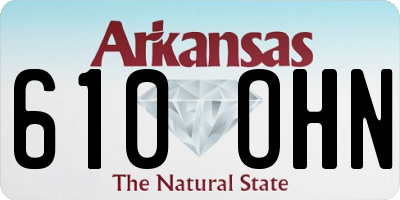 AR license plate 610OHN