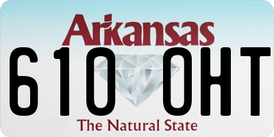 AR license plate 610OHT