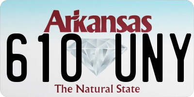 AR license plate 610UNY