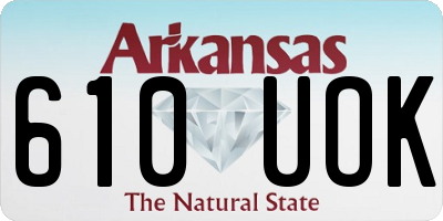 AR license plate 610UOK