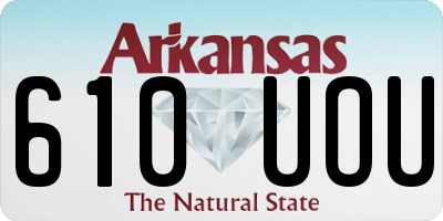 AR license plate 610UOU