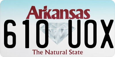AR license plate 610UOX