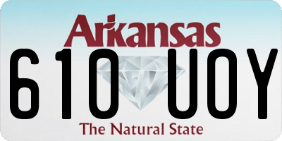 AR license plate 610UOY
