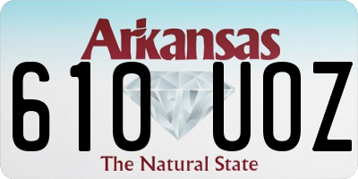 AR license plate 610UOZ