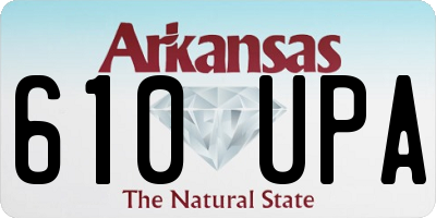 AR license plate 610UPA