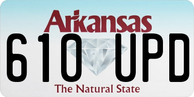 AR license plate 610UPD