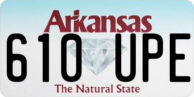 AR license plate 610UPE