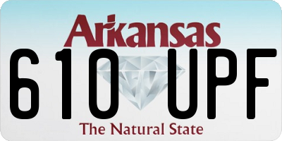 AR license plate 610UPF