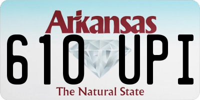 AR license plate 610UPI