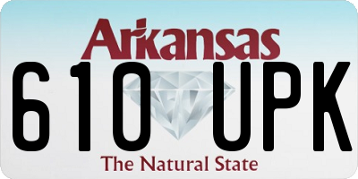 AR license plate 610UPK