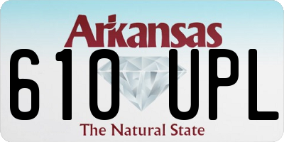 AR license plate 610UPL