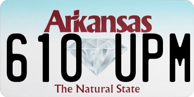 AR license plate 610UPM