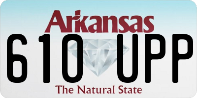 AR license plate 610UPP