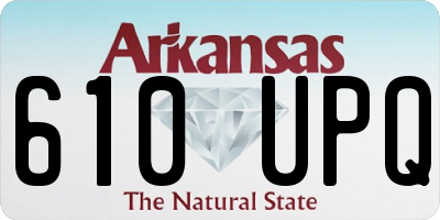 AR license plate 610UPQ