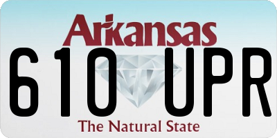 AR license plate 610UPR