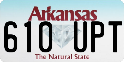 AR license plate 610UPT