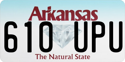 AR license plate 610UPU
