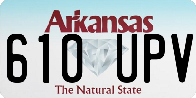 AR license plate 610UPV