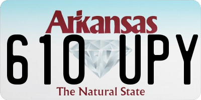 AR license plate 610UPY