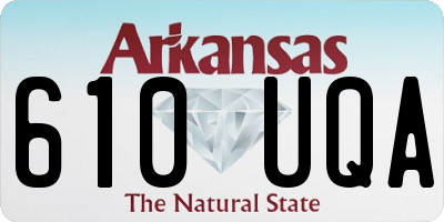 AR license plate 610UQA