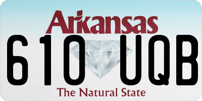 AR license plate 610UQB