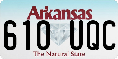 AR license plate 610UQC