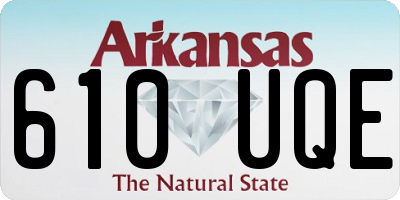 AR license plate 610UQE