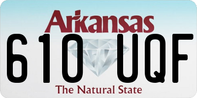 AR license plate 610UQF