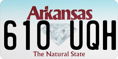 AR license plate 610UQH