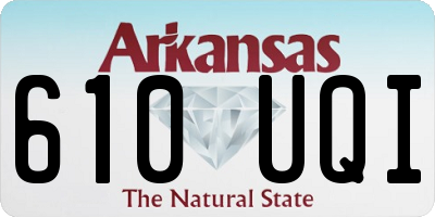AR license plate 610UQI