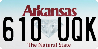 AR license plate 610UQK