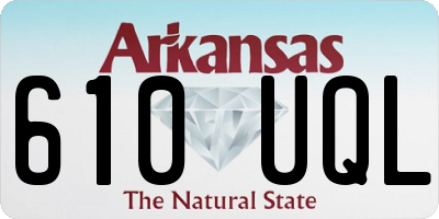 AR license plate 610UQL
