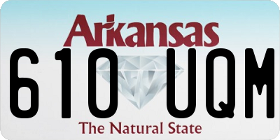 AR license plate 610UQM