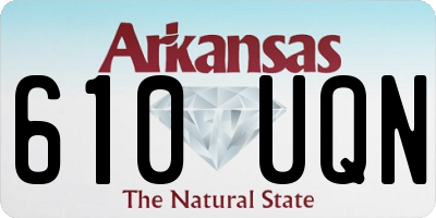 AR license plate 610UQN