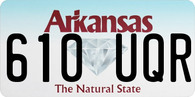 AR license plate 610UQR