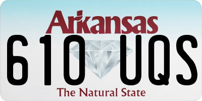 AR license plate 610UQS