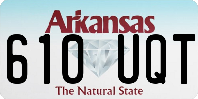 AR license plate 610UQT