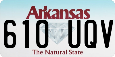 AR license plate 610UQV