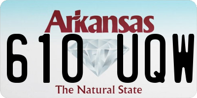 AR license plate 610UQW