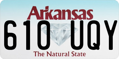AR license plate 610UQY