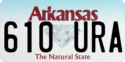 AR license plate 610URA