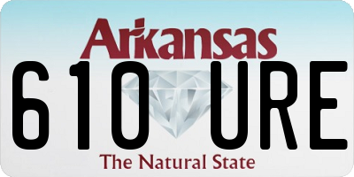 AR license plate 610URE