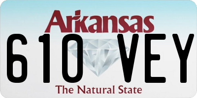 AR license plate 610VEY