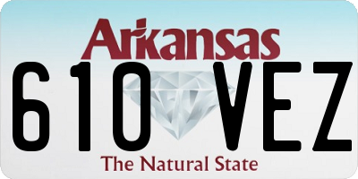 AR license plate 610VEZ