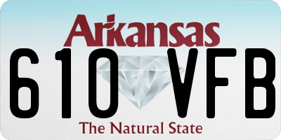 AR license plate 610VFB