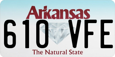 AR license plate 610VFE