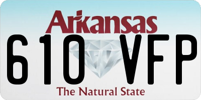 AR license plate 610VFP